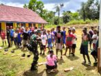 Satgas Yonif 310/KK Bikin Heboh HUT RI ke-78 dengan Perlombaan Anak-anak Satgas Yonif 310/KK, HUT RI ke-78, Perlombaan Anak-anak, Kampung Yuruf, Distrik Yaffi